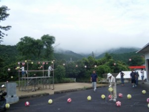 祭りの片付け 祭りの片付け